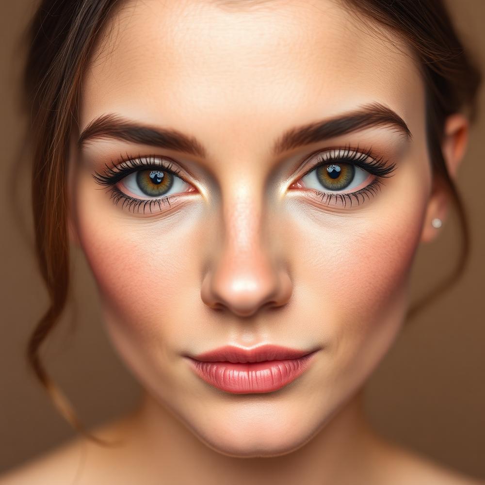 Finished hybrid lash look
